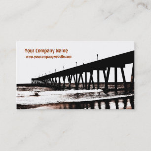 Pier and Waves in (Mostly) Black and White Business Card