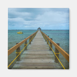 Pier At Coral Coast, Fiji Magnet