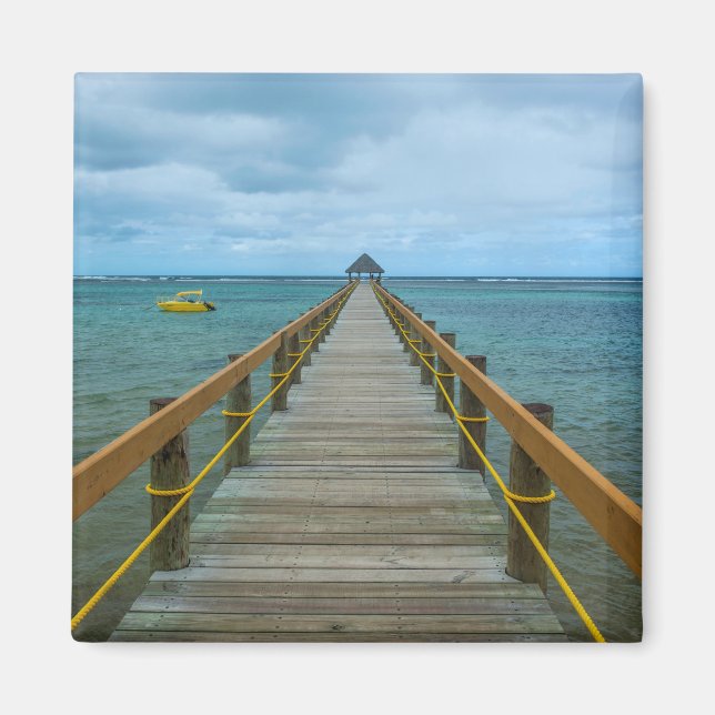 Pier At Coral Coast, Fiji Magnet (Front)