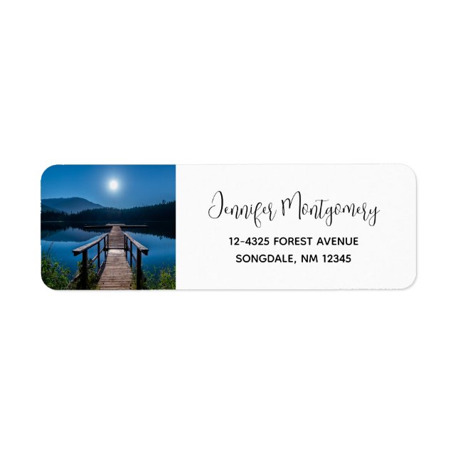 Pier at Night under a Full Moon (Front)