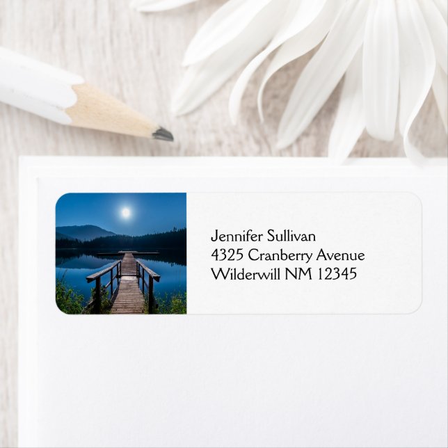 Pier at Night under a Full Moon (Insitu)