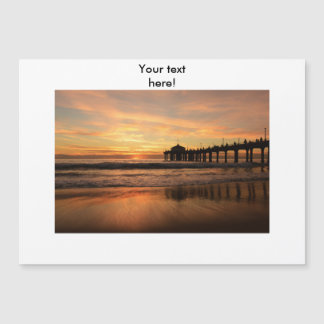 Pier beach sunset