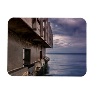 Pier deck in sunset magnet