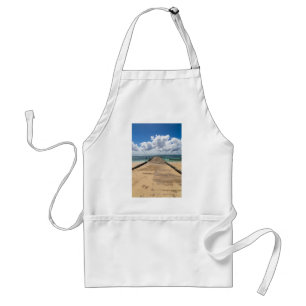 Pier into the ocean Saona Domenican Republic Standard Apron