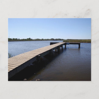 Pier, Salt Marsh, Nantucket Island Postcard