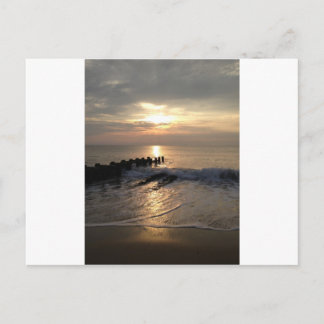 Pier sunrise postcard