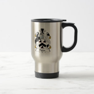 Pierce Family Crest Travel Mug