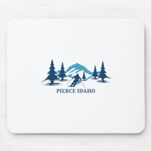 Pierce Idaho Ski Resort Skiing Skier _1  Mouse Pad