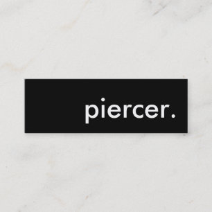 piercer. mini business card