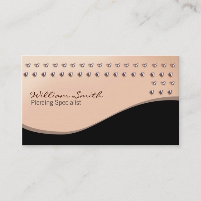 Piercing specialist Business card (Front)