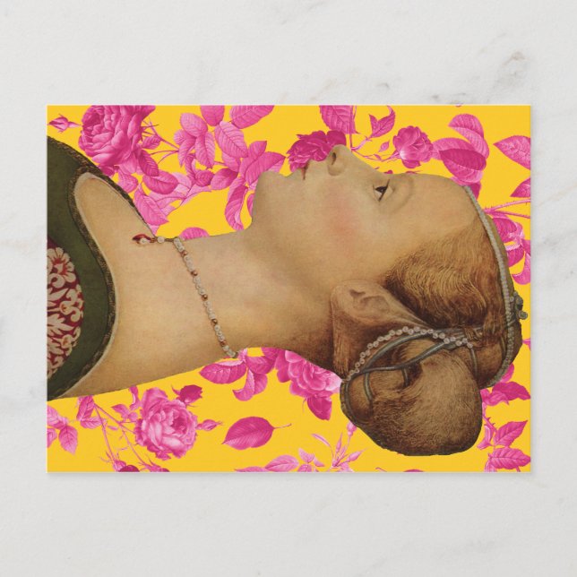 Piero del Pollaiuolo, Portrait of a Young Woman Postcard (Front)