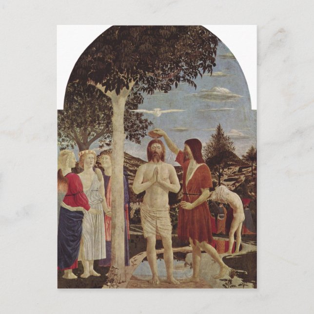 Piero della Francesca Taufe Christi um 1440-1450 c Postcard (Front)