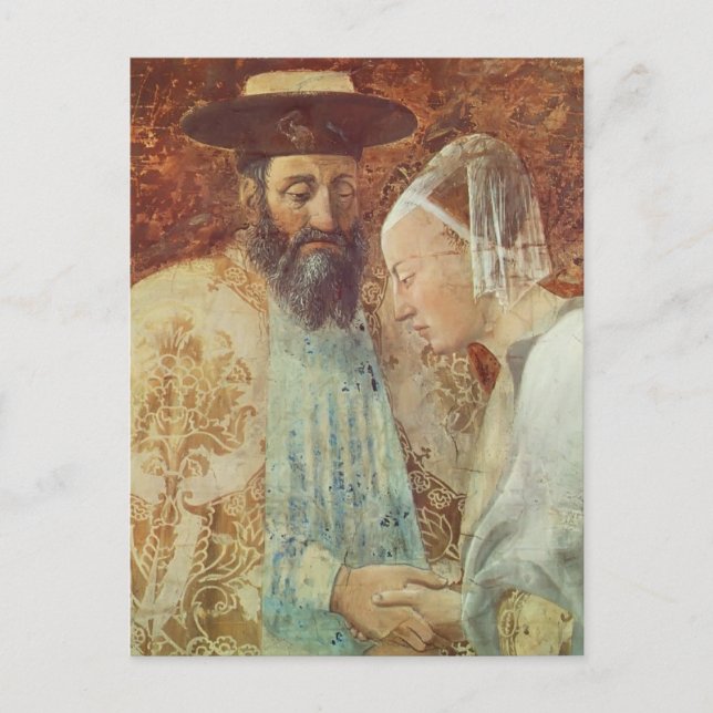 Piero Francesca: Queen Sheba Meeting King Solomon Postcard (Front)