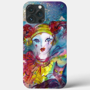 PIERO WITH CAT / Venetian Carnival iPhone 13 Pro Max Case
