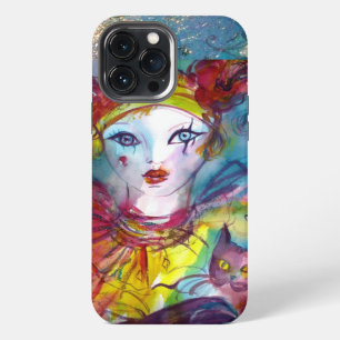 PIERO WITH CAT / Venetian Carnival iPhone 13 Pro Max Case