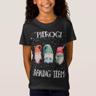 Pierogi Baking Team Nordic Christmas Gnome Baking T-Shirt