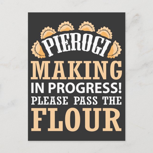 Pierogi Maker polish Foodie Poland Food Postcard (Front)