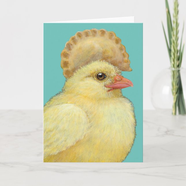 Pierogi Peep Folded Greeting Card (Front)