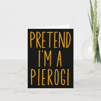 Pierogi Polska Poland Funny Food Dumpling Hallowee Card