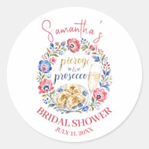 Pierogi & Prosecco Polish Folk Bridal Shower