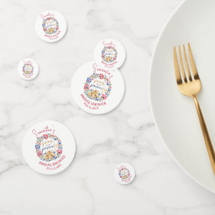 Pierogi & Prosecco Polish Folk Bridal Shower Confetti