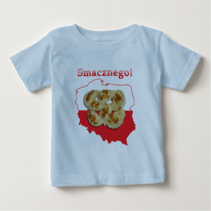 Pierogi Smacznego Polish Map Baby T-Shirt