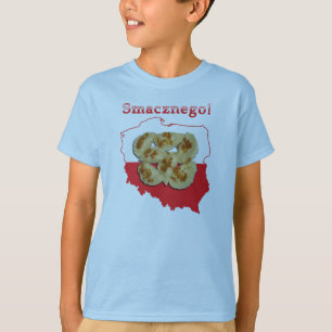 Pierogi Smacznego Polish Map T-Shirt