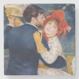 Pierre A Renoir A Dance in the Country Stone Coaster