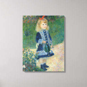 Pierre A Renoir   A Girl with a Watering Can Canvas Print