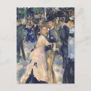 Pierre A Renoir Ball at the Moulin de la Galette Postcard