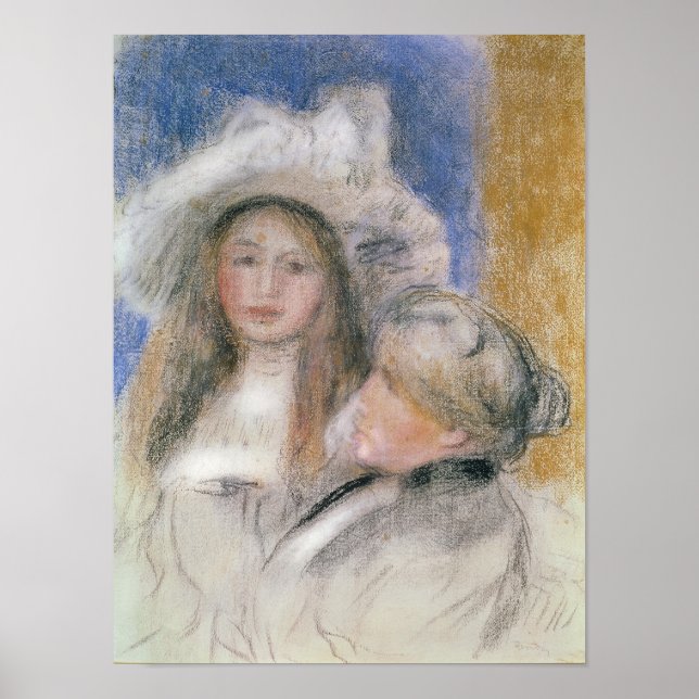 Pierre A Renoir | Berthe Morisot and her Daughter Poster (Front)