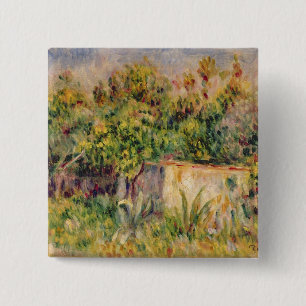 Pierre A Renoir Cabin in a Clearing in a Wood 15 Cm Square Badge