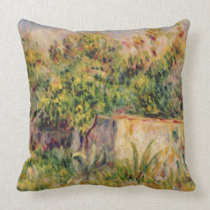 Pierre A Renoir Cabin in a Clearing in a Wood Cushion