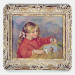 Pierre A Renoir   Claude Renoir at Play Square Sticker
