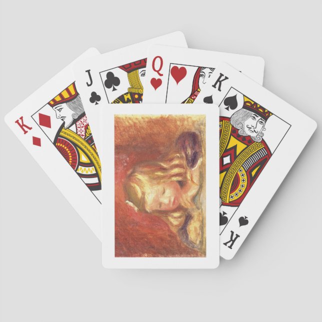 Pierre A Renoir | Coco at the Table  Playing Cards (Back)
