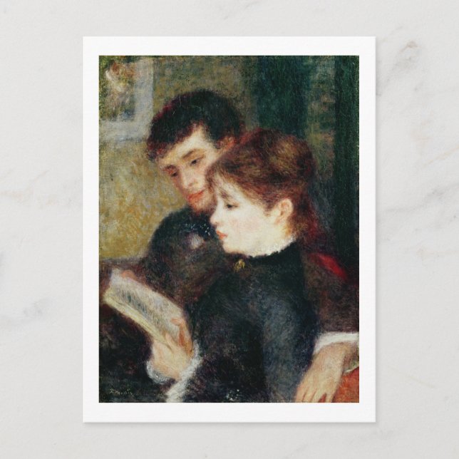 Pierre A Renoir | Couple Reading Postcard (Front)