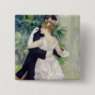 Pierre A Renoir Dance in the City 15 Cm Square Badge