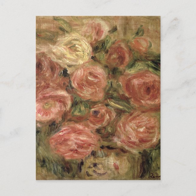 Pierre A Renoir | Flowers Postcard (Front)