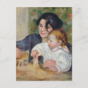 Pierre A Renoir Gabrielle and Jean Postcard