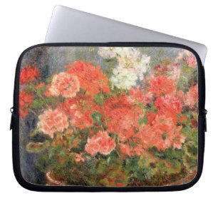 Pierre A Renoir Geraniums in a Copper Basin Laptop Sleeve
