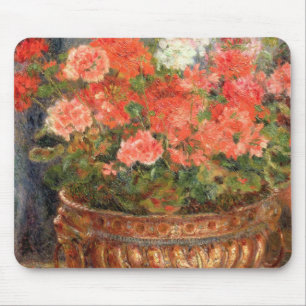 Pierre A Renoir   Geraniums in a Copper Basin Mouse Pad