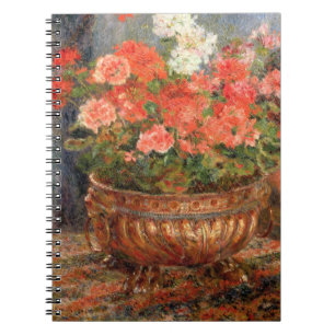 Pierre A Renoir   Geraniums in a Copper Basin Notebook