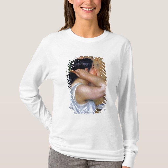 Pierre A Renoir | Girl Combing her Hair T-Shirt (Front)