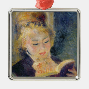 Pierre A Renoir   Girl Reading Metal Tree Decoration