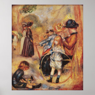 Pierre A Renoir In the Luxembourg Gardens Poster