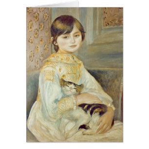 Pierre A Renoir Julie Manet with Cat
