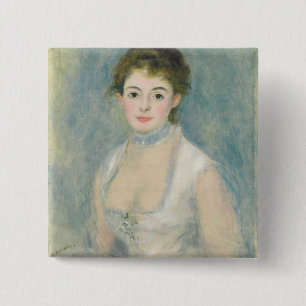 Pierre A Renoir Madame Henriot 15 Cm Square Badge