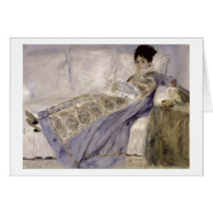 Pierre A Renoir Madame Monet on a Sofa