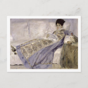 Pierre A Renoir Madame Monet on a Sofa Postcard