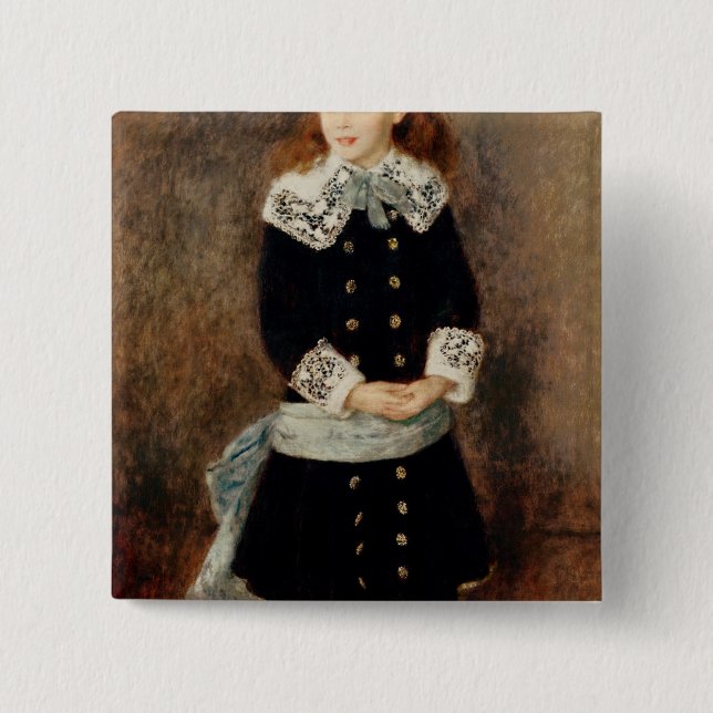 Pierre A Renoir | Marthe Berard 15 Cm Square Badge (Front)